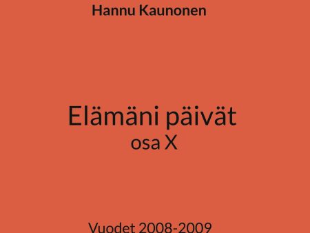 Elämäni päivät osa X Online Hot Sale