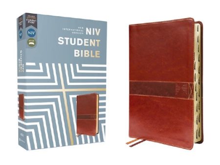 Niv, Student Bible, Leathersoft, Brown, Thumb Indexed, Comfort Print Online