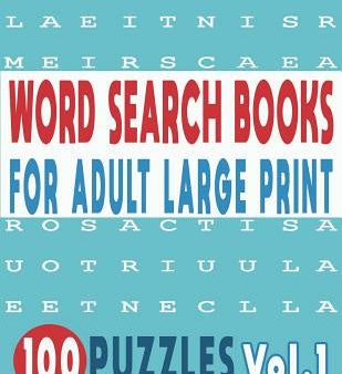 Word Search Books for Adults Large Print 100 Puzzles Vol.1 Discount