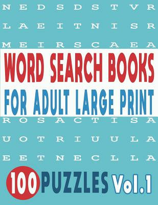 Word Search Books for Adults Large Print 100 Puzzles Vol.1 Discount