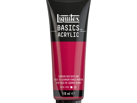 Akryyliväri 118ml 311 Cadmium Red Deep Hue Liquitex Basics Acrylic Hot on Sale