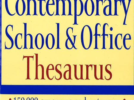 Webster s Contemporary School Thesaurus Supply