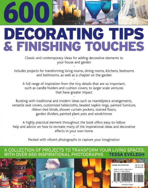 600 Decorating Tips & Finishing Touches For Sale