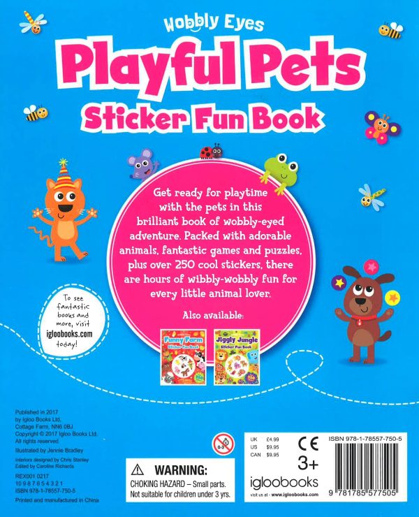 Wobbly Eyes Playful Pets Sticker Fun Book Online now