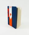 Plumb Notebooks Red On Blue Wraparound Notebook Hot on Sale